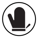 Oven mitt icon