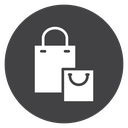 Overlapping Shopping Bags icon