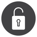 Padlock Black Filled icon