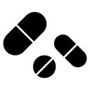 Painkiller pills icon