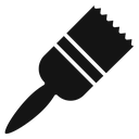 Paint brush Black Filled icon