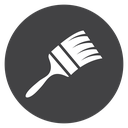 Paint Brush Black Filled icon