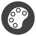 Palette Black Filled icon