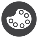 Palette Black Filled icon