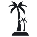 Palm tree 2 icon