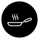 Pan frying icon