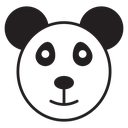 Panda bear icon