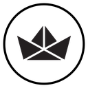 Paper boat icon