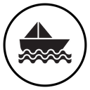 Paper boat icon