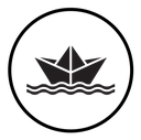 Paper boat icon