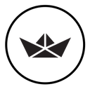 Paper boat icon