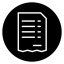 Paper receipt icon