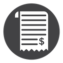 Paper receipt icon