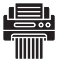 Paper shredder icon