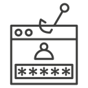 Password phishing 2 icon