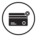 Payment cancel icon