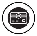 Payment cancel icon