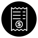 Payment receipt icon