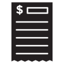 Payment receipt icon