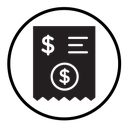Payment receipt icon