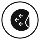 Peel off sticker icon