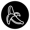 Peeled banana icon