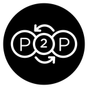 Peer to peer icon