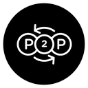 Peer to peer icon