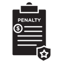 Penalty document icon