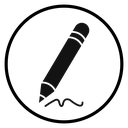 Pencil Black Filled icon
