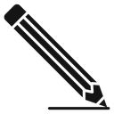 Pencil Black Filled icon