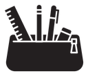 Pencil case icon