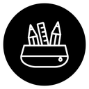 Pencil case icon