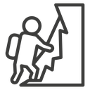 People Climbing icon
