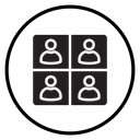 People segmentation icon