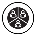 People segmentation icon