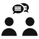 Person conversation (2) icon