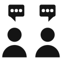 Person conversation icon