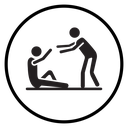 Person help someone icon