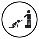 Person help someone icon
