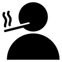 Person smoking icon