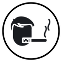 Person smoking icon