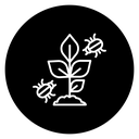 Pest Control Plant Black Filled icon