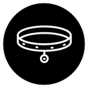 Pet collar icon