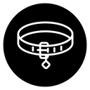 Pet collar icon