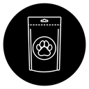 Pet food bag icon