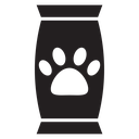 Pet food bag icon