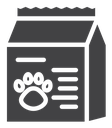 Pet food bag icon