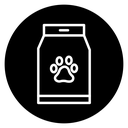 Pet food package icon