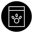 Pet food package icon
